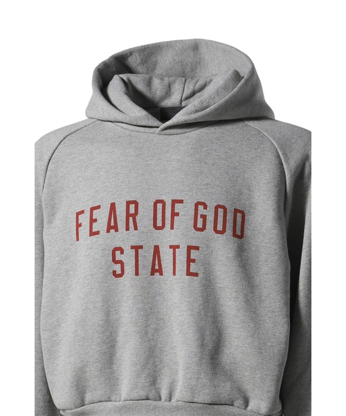 FOG ESSENTIALS(エフオージーエッセンシャルズ)の「FLEECE CROPPED HOODIE(パーカー・レディース・ブラック/ヘザーグレー・M/S/XS)」の9枚目の写真