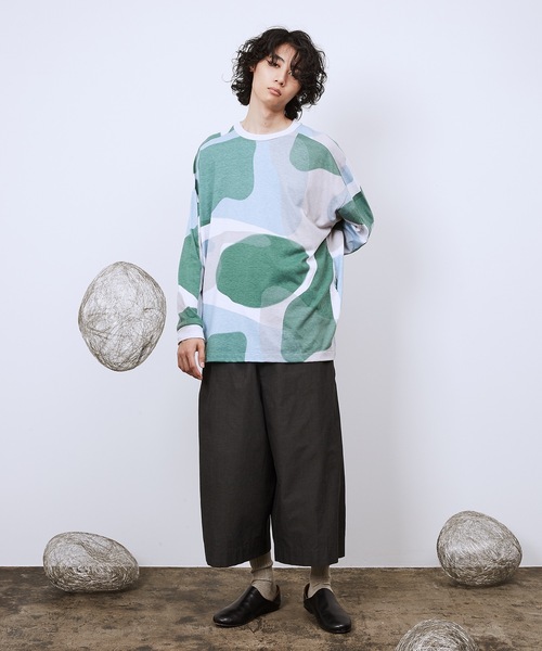 Dulcamara（ドゥルカマラ）の「リキッドバブルヨークスリーブロンT（Tシャツ/カットソー・メンズ・グリーン/ネイビー・1/2）」の4枚目の写真