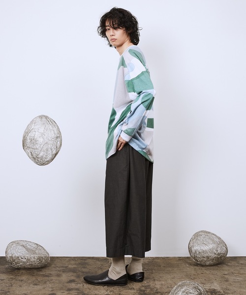 Dulcamara（ドゥルカマラ）の「リキッドバブルヨークスリーブロンT（Tシャツ/カットソー・メンズ・グリーン/ネイビー・1/2）」の5枚目の写真