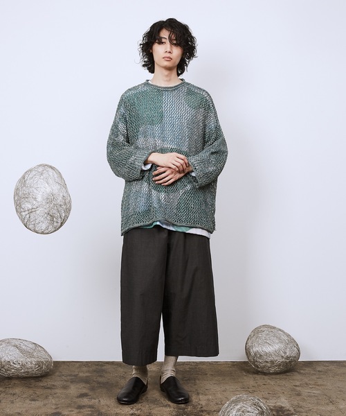 Dulcamara（ドゥルカマラ）の「リキッドバブルヨークスリーブロンT（Tシャツ/カットソー・メンズ・グリーン/ネイビー・1/2）」の7枚目の写真