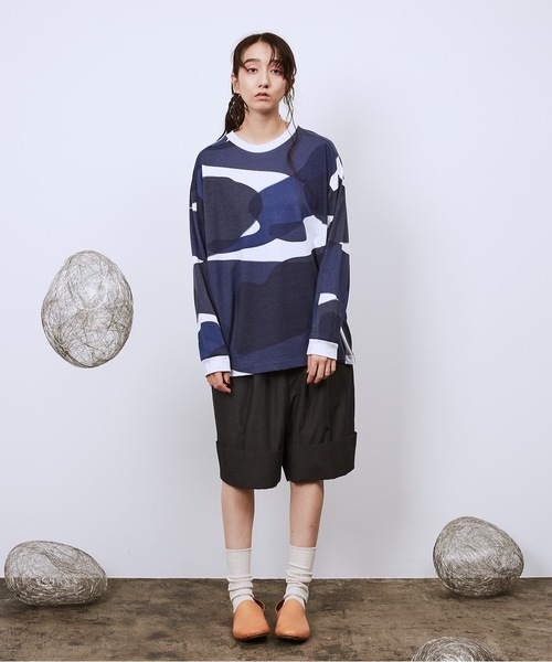 Dulcamara（ドゥルカマラ）の「リキッドバブルヨークスリーブロンT（Tシャツ/カットソー・メンズ・グリーン/ネイビー・1/2）」の9枚目の写真