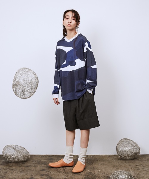 Dulcamara（ドゥルカマラ）の「リキッドバブルヨークスリーブロンT（Tシャツ/カットソー・メンズ・グリーン/ネイビー・1/2）」の10枚目の写真