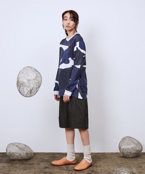 Dulcamara（ドゥルカマラ）の「リキッドバブルヨークスリーブロンT（Tシャツ/カットソー・メンズ・グリーン/ネイビー・1/2）」の11枚目の写真