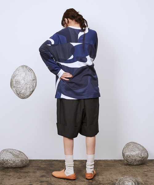 Dulcamara（ドゥルカマラ）の「リキッドバブルヨークスリーブロンT（Tシャツ/カットソー・メンズ・グリーン/ネイビー・1/2）」の12枚目の写真