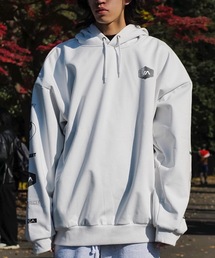 RVCA メンズ ELEMENT STREAKS HD パーカー/ルーカリラックスシルエットバックプリントプルオーバーパーカー