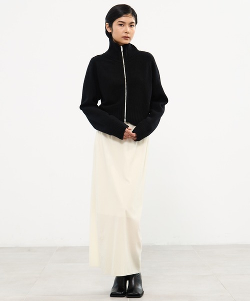 STUDIOUS（ステュディオス）の「【STUDIOUS/ステュディオス】Cashmere Wool Drivers Knit/ニットカーディガン/カシミヤニット（ニット/セーター・レディース・ブラック/モカ/ライム/オフホワイト・FREE）」の19枚目の写真