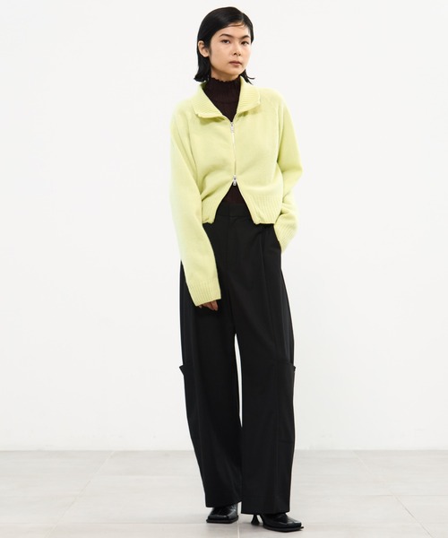 セール】【STUDIOUS/ステュディオス】Cashmere Wool Drivers Knit