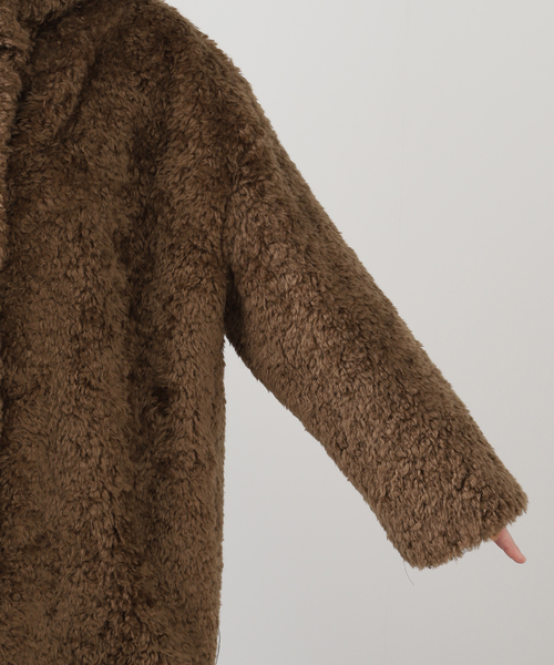 IENA（イエナ）の「HERNO/ヘルノ ECO FUR COAT ファーコート GC000456D12421（その他アウター・レディース・キャメル・FREE）」の4枚目の写真