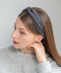 14+（イチヨンプラス）の「ジャージ素材クロスヘアバンド（ヘアバンド）」