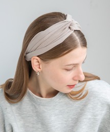 14+（イチヨンプラス）の「ジャージ素材クロスヘアバンド（ヘアバンド）」