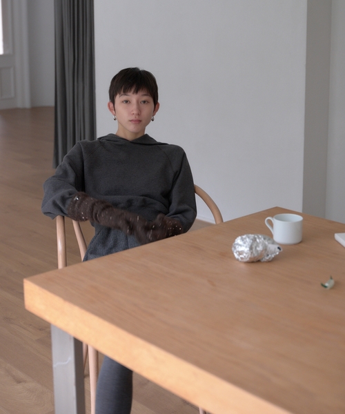 Charles Chaton（シャルルシャトン）の「naive hoodie（スウェット・レディース・グレー系その他/ホワイト・FREE）」の3枚目の写真