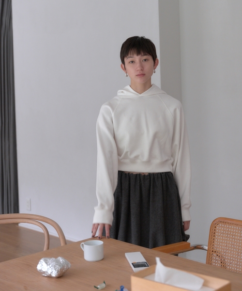 Charles Chaton（シャルルシャトン）の「naive hoodie（スウェット・レディース・グレー系その他/ホワイト・FREE）」の6枚目の写真