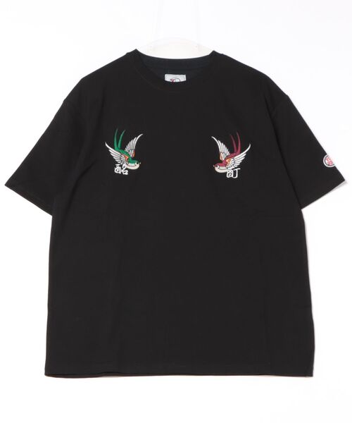 JUGLANS(ユグランス)の「【YOIDORE/ヨイドレ】歌舞伎と虎 Tシャツ(Tシャツ/カットソー・メンズ・ブラック/ワイン/ホワイト・XL/L/M)」の2枚目の写真