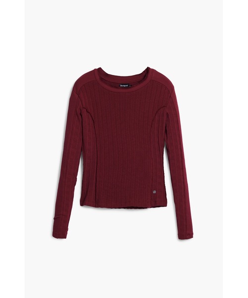 Desigual(デシグアル)の「立体切替 コンパクトカットソー(Tシャツ/カットソー・レディース・レッド/ホワイト/ブラック・XS/S/M/L/XL)」の3枚目の写真