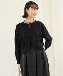 ネックビジュー カーディガン