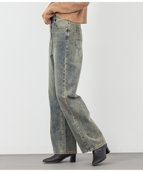 ANAP（アナップ）の「ヴィンテージ加工ストレートデニムパンツ（デニムパンツ・レディース・ブルー・S/M）」の21枚目の写真