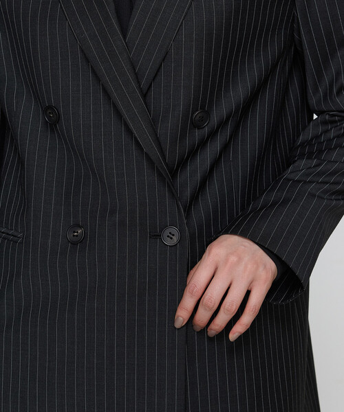 COMME CA（コムサ）の「【セットアップ対応】ブライトリートロストライプ ジャケット<br>（セットアップ・レディース・チャコール・11号/9号）」の20枚目の写真