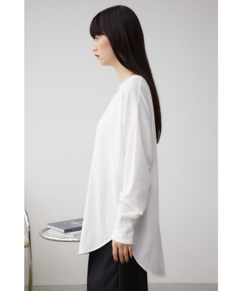 AZUL by moussy(アズールバイマウジー)の「アソートデザインレイヤードトップス(Tシャツ/カットソー・レディース・ブラック系その他2/ホワイト系その他2/オフホワイト/ブラック・SMALL/MEDIUM)」の9枚目の写真
