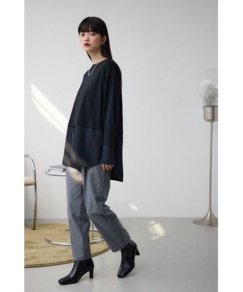 AZUL by moussy(アズールバイマウジー)の「アソートデザインレイヤードトップス(Tシャツ/カットソー・レディース・ブラック系その他2/ホワイト系その他2/オフホワイト/ブラック・SMALL/MEDIUM)」の22枚目の写真