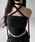 me+em select�i�~�[���Z���N�g�j�́u�y �Rcolor �^ �J�b�v�t �z�����O�`���[�J�[�N���X�l�b�N�L���~�\�[�� �^ long choker cross neck camisole�i�L���~�\�[���j�v�b�u���b�N