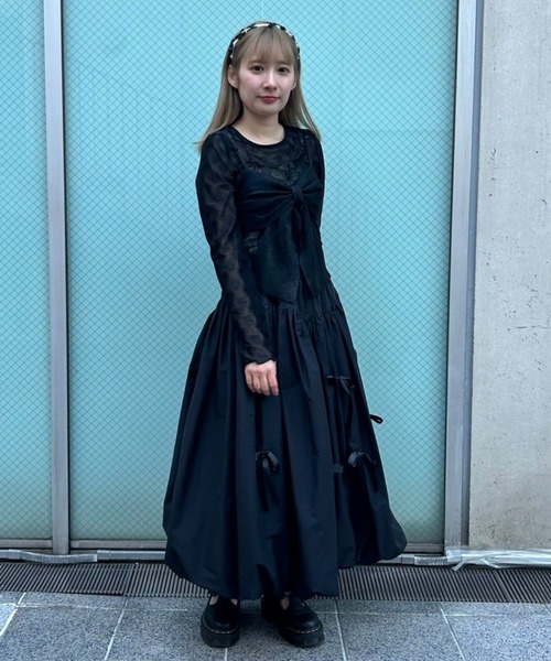 RIBBON SHEER CHOKER トップス（その他トップス）｜Candy