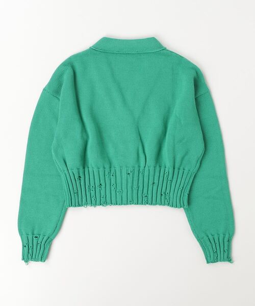 MARNI（マルニ）の「MARNI(マルニ)Kids & Junior ワンポイントブランドロゴダメージカーディガン（カーディガン/ボレロ・キッズ・ダークグリーン・10Y/8Y）」の7枚目の写真