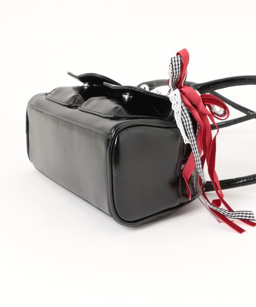 almo（アルモ）の「チャーム付きミニボストンバッグ(se)（ボストンバッグ・レディース・レオパード/ブラック/レッド・FREE）」の8枚目の写真