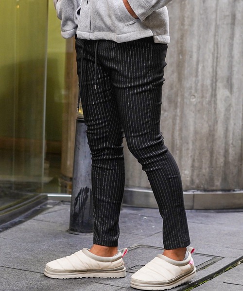adamsJUGGLER(アダムスジャグラー)の「RTEGシャイニーストライプパンツ(その他パンツ・メンズ・ブラック・XL/L/M/S/XXL)」の4枚目の写真