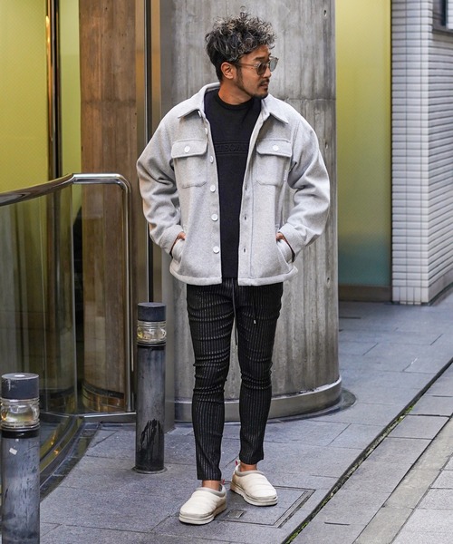 adamsJUGGLER(アダムスジャグラー)の「RTEGシャイニーストライプパンツ(その他パンツ・メンズ・ブラック・XL/L/M/S/XXL)」の2枚目の写真