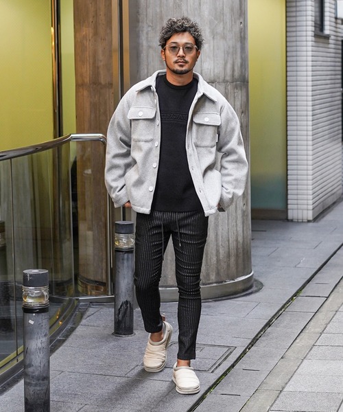 adamsJUGGLER(アダムスジャグラー)の「RTEGシャイニーストライプパンツ(その他パンツ・メンズ・ブラック・XL/L/M/S/XXL)」の3枚目の写真