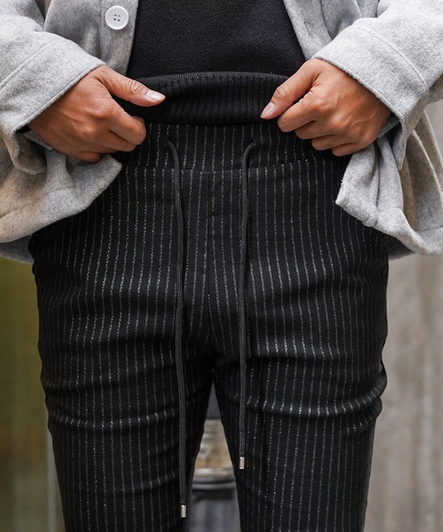 adamsJUGGLER(アダムスジャグラー)の「RTEGシャイニーストライプパンツ(その他パンツ・メンズ・ブラック・XL/L/M/S/XXL)」の6枚目の写真