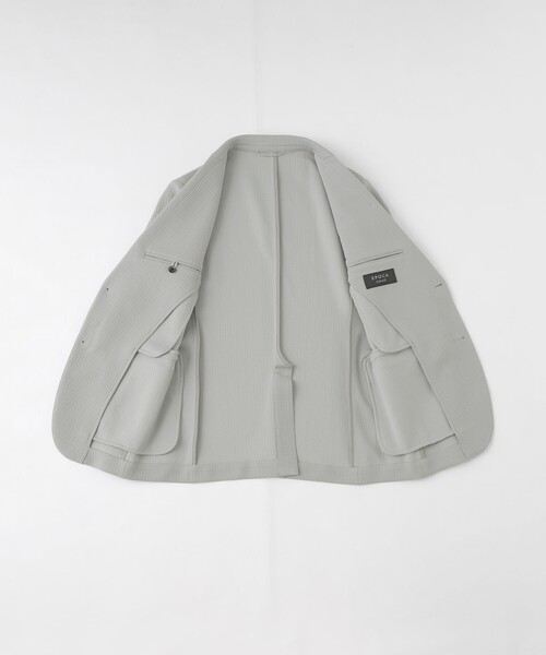 EPOCA UOMO（エポカウォモ）の「ウェーブワッフルジャケット（テーラードジャケット・メンズ・ブラック/ダークネイビー/ライトグレー・48/46）」の5枚目の写真