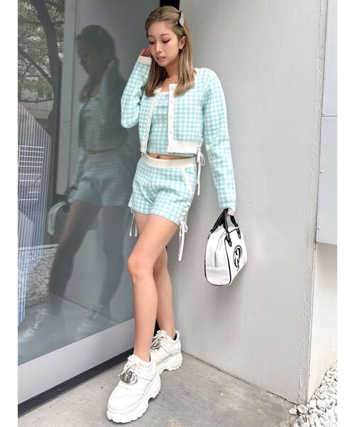 GYDA（ジェイダ）の「サイドレースアップニットショートパンツ【SETUP着用可】（その他パンツ・レディース・その他/その他2/ブラック・FREE）」の22枚目の写真