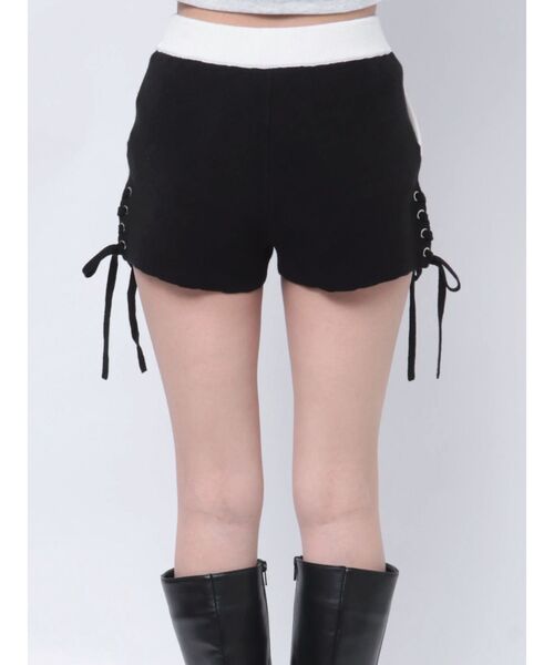 GYDA（ジェイダ）の「サイドレースアップニットショートパンツ【SETUP着用可】（その他パンツ・レディース・その他/その他2/ブラック・FREE）」の6枚目の写真