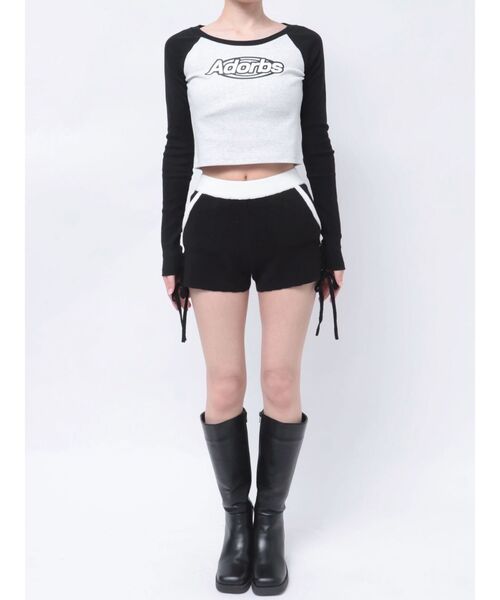 GYDA（ジェイダ）の「サイドレースアップニットショートパンツ【SETUP着用可】（その他パンツ・レディース・その他/その他2/ブラック・FREE）」の11枚目の写真