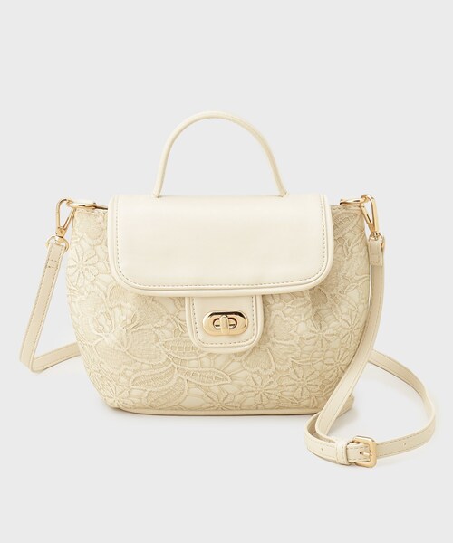 index（インデックス）の「フラワージャカードショルダーバッグ（ショルダーバッグ・レディース・グレー/ライトベージュ・00）」の10枚目の写真