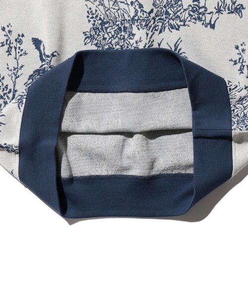 BEAMS PLUS(ビームスプラス)の「バード柄 ジャカード ニット Tシャツ(Tシャツ/カットソー・メンズ・オフホワイト・M/S/L/XL)」の6枚目の写真