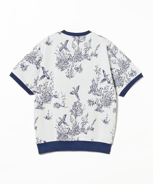 BEAMS PLUS(ビームスプラス)の「バード柄 ジャカード ニット Tシャツ(Tシャツ/カットソー・メンズ・オフホワイト・M/S/L/XL)」の13枚目の写真
