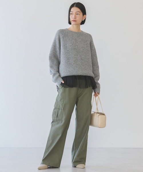 AMERICAN HOLIC(アメリカンホリック)の「チュールドッキングカットプルオーバー(その他トップス・レディース・ブラック/オフホワイト・L/M)」の14枚目の写真
