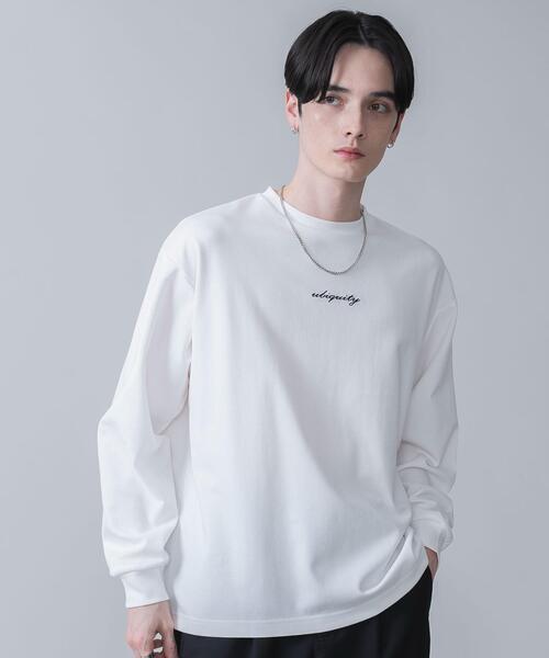 BROWNY（ブラウニー）の「BROWNY/AIRFUNCTIONシンプルロゴロンT（Tシャツ/カットソー・メンズ・ホワイト/ブラック・MEDIUM/LARGE）」の2枚目の写真