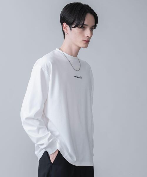 BROWNY（ブラウニー）の「BROWNY/AIRFUNCTIONシンプルロゴロンT（Tシャツ/カットソー・メンズ・ホワイト/ブラック・MEDIUM/LARGE）」の7枚目の写真