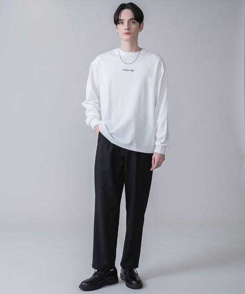 BROWNY（ブラウニー）の「BROWNY/AIRFUNCTIONシンプルロゴロンT（Tシャツ/カットソー・メンズ・ホワイト/ブラック・MEDIUM/LARGE）」の8枚目の写真