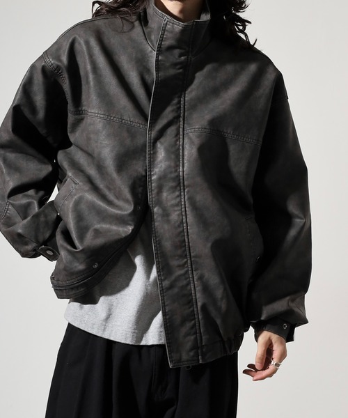 LEATHER BLOUSON/ブルゾン LAMB LEATHER ZIP BLOUSON – COVERCHORD