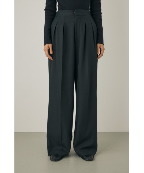 M_（エムアンダーバー）の「【M_】【セットアップ対応】RE POLYESTER TWO TUCK パンツ（スラックス・レディース・ライトカーキ/ブラック/カーキ・1/2）」の6枚目の写真