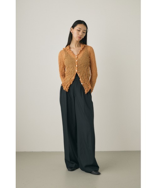 M_（エムアンダーバー）の「【M_】【セットアップ対応】RE POLYESTER TWO TUCK パンツ（スラックス・レディース・ライトカーキ/ブラック/カーキ・1/2）」の17枚目の写真