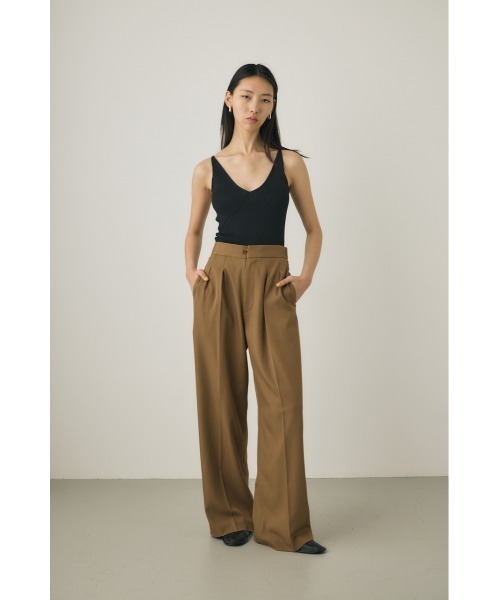 M_（エムアンダーバー）の「【M_】【セットアップ対応】RE POLYESTER TWO TUCK パンツ（スラックス・レディース・ライトカーキ/ブラック/カーキ・1/2）」の20枚目の写真