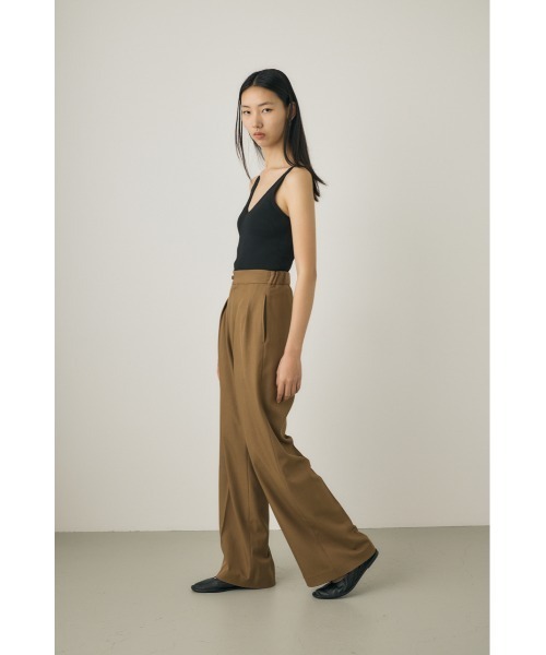 M_（エムアンダーバー）の「【M_】【セットアップ対応】RE POLYESTER TWO TUCK パンツ（スラックス・レディース・ライトカーキ/ブラック/カーキ・1/2）」の22枚目の写真