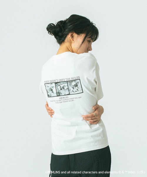 ROSE BUD(ローズバッド)の「【WEB・一部店舗限定/ROSE BUD LIMITED】GREMLINS S/S TEE(Tシャツ/カットソー・レディース・オフホワイト/ホワイト・ONE SIZE)」の2枚目の写真