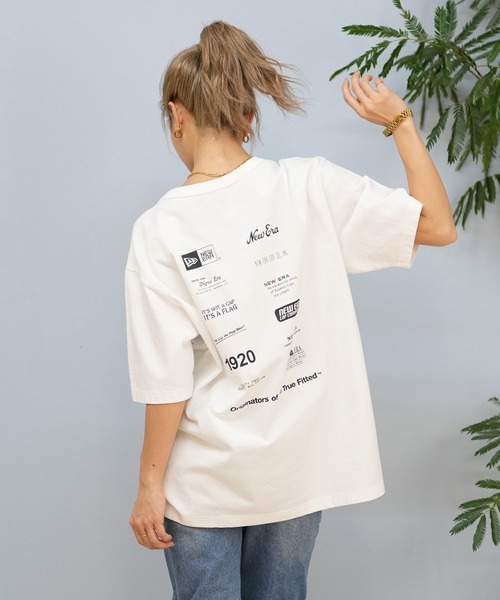 NEW ERA（ニューエラ）の「【ユニセックス】NEW ERA/ニューエラ オーバーサイズ/バックプリントTシャツ 14410031/14410032（Tシャツ/カットソー・レディース・ホワイト/ブラック・XL）」の5枚目の写真