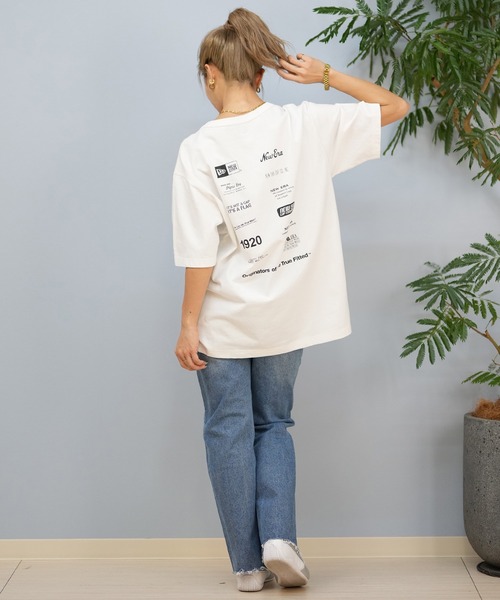 NEW ERA（ニューエラ）の「【ユニセックス】NEW ERA/ニューエラ オーバーサイズ/バックプリントTシャツ 14410031/14410032（Tシャツ/カットソー・レディース・ホワイト/ブラック・XL）」の7枚目の写真